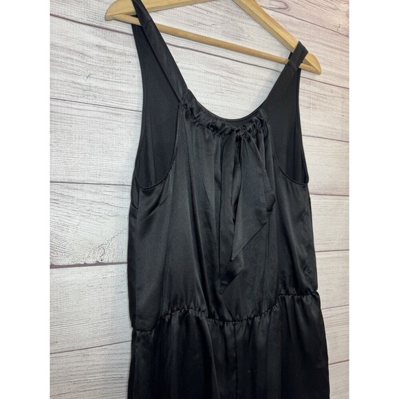 Victoria's Secret Black Satin Sleeveless Romper LARGE - Picture 5 of 10